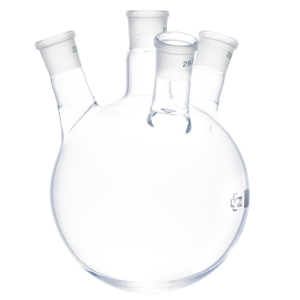 Four-Neck Round Bottom Flask,inclined side neck